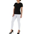 thumbnail image 3 of Time and Tru Women's Crewneck Tee with Short Sleeves, 2-Pack, Size XS-XXXL, 3 of 6