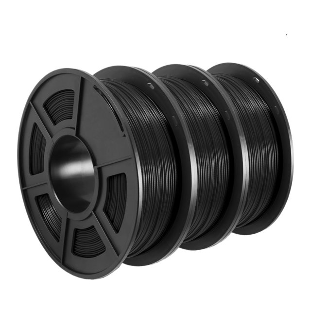 PETG Filament d'Imprimante 3D, Précision Dimensionnelle Non Toxique 3KG +/-0.02mm 3 Rouleaux Matériau d'Impression FDM Consommable, Expérience d'Impression Lisse