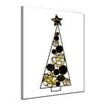 thumbnail image 2 of Ready2HangArt  'Glam Tree' Wrapped Canvas Christmas Textual Wall Art 20" W x 30" H, 2 of 2