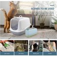 thumbnail image 5 of KAIYANG piezas de soporte para pala de arena para gatos, pequeño bote de basura, pala para caja de arena, soporte duradero, azul, 5 of 5