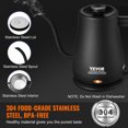 thumbnail image 4 of KFFKFF Electric Gooseneck Kettle Gooseneck Pour Over Coffee Tea Kettle 1L 1200W, 4 of 9
