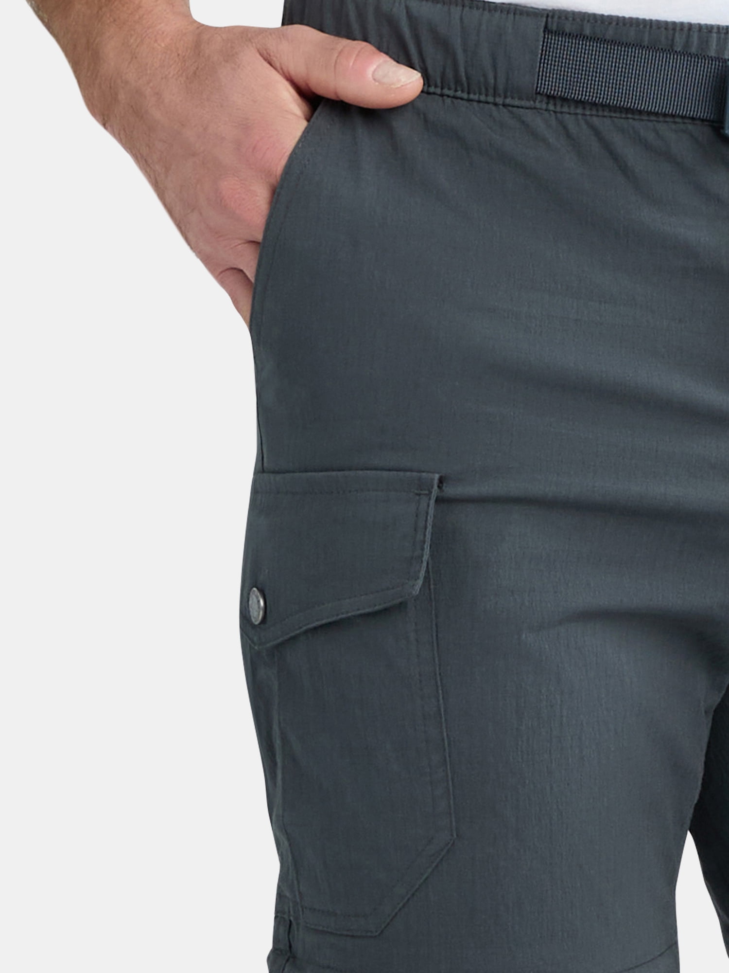 Ozark Trail Men's and Big Men's Zip Off Convertible Cargo Pants, Sizes 30-46