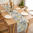 thumbnail image 3 of Vintage Spring Floral Table Runner - 36 Inch Long Farmhouse Flowers Rustic Cotton and Linen Blended Dress Scarves Farmhouse Table Runner for Kitchen Dining, Coffee Table, 13" x 36", 3 of 8