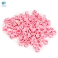 thumbnail image 3 of Deago 100 Pcs Bird Rings Leg Bands For Pigeon Parrot Lovebird Coturnix Quail Chicken Goose Turkey Clip Rings Number 1-100 (Pink), 3 of 9