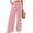 Pink(NEW&HOT), variant on ZHYou No Boundarie Wide Leg Dress Pants for Women and Womens Plus High Waisted with Buttons Elastic Waist with Pockets Casual Pull On Trousers Blue Size M