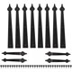 thumbnail image 1 of Juego 12 Bisagras Decorativas De Acero Para Puerta De Garaje, 1 of 5