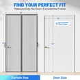 thumbnail image 7 of 50 Magnets Auto-Sealing Magnetic Screen Door, Pet & Kid Friendly, Bug Proof, 36"x 82", 7 of 7