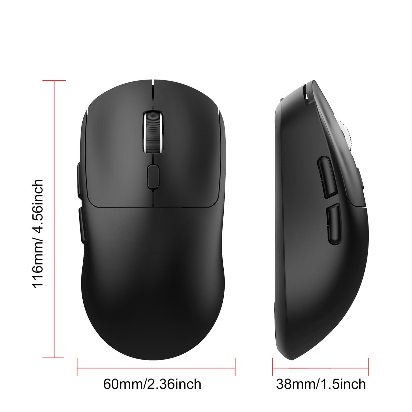 Elowen Wireless Mouse Computer Gaming Mouse 6400DPI with TTC Switches, 6 Key 1000Hz, Universal Compatibility, Fast Charge for Desktop, Laptop