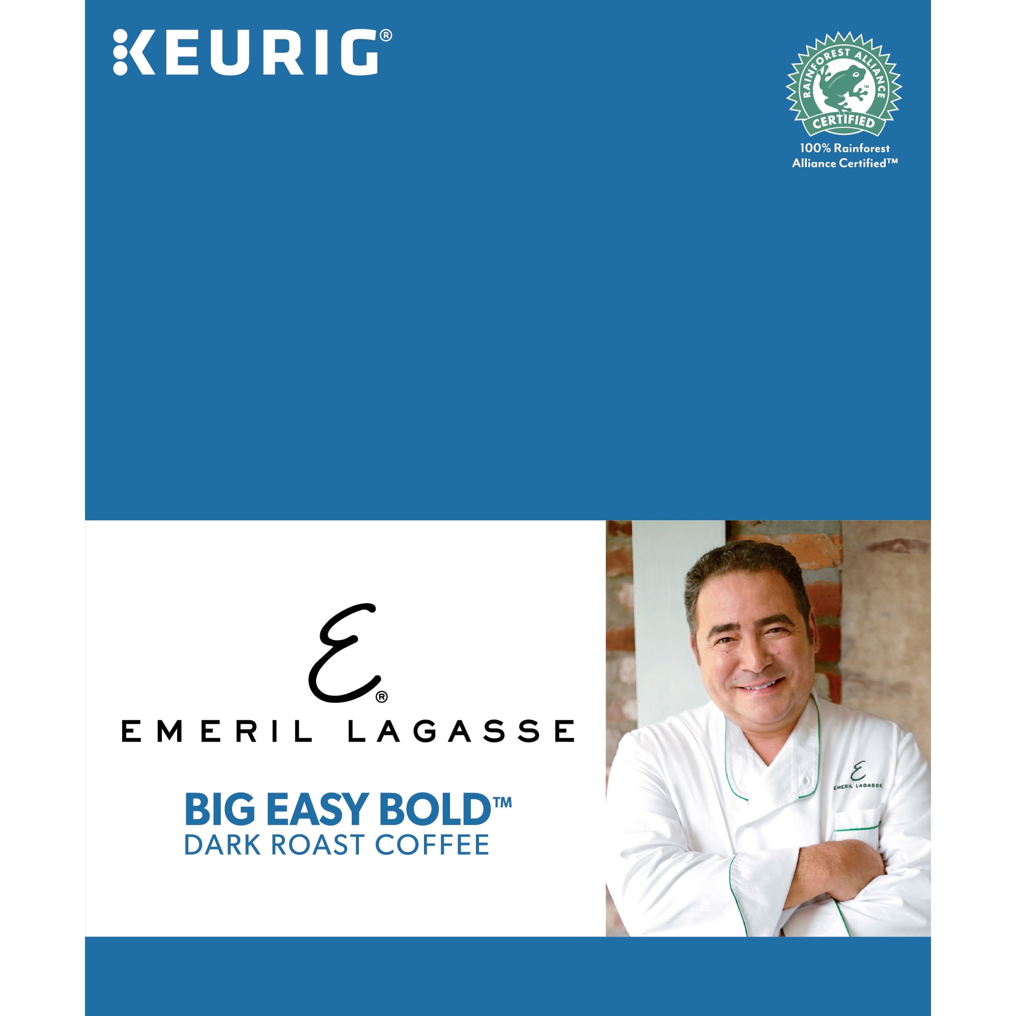 (2 pack) Emeril Big Easy Bold Coffee, Keurig Single-Serve K-Cup Pods, Dark Roast Coffee, 24 Count