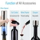 thumbnail image 3 of Juego De Abrebotellas De Vino Eléctrico Automático Usb Recargable Visual Multifuncional Abrebotellas Cortador De Láminas Tapón De Vacío Vertedor De Vino Para El Hogar Restaurante Boda Advancent HA021643-00, 3 of 7