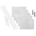 thumbnail image 1 of FASÄDE Ripple Decorative Vinyl Backsplash 15 sq ft Kit in Matte White, 1 of 6