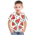 thumbnail image 4 of Sakmal Summer Clothes For Kids Cute 3-14y Graphic Crew Neck Short Sleeve Boys And Girls Outfits 7-8, 4 of 5