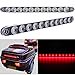 thumbnail image 3 of cciyu Car Marker Light 2 Pack Clear Lens Red LED 15" Waterproof SeaLED 11 LED Light Bar Truck Trailer RV Stop Tail Turn brake Light Bar, 3 of 4