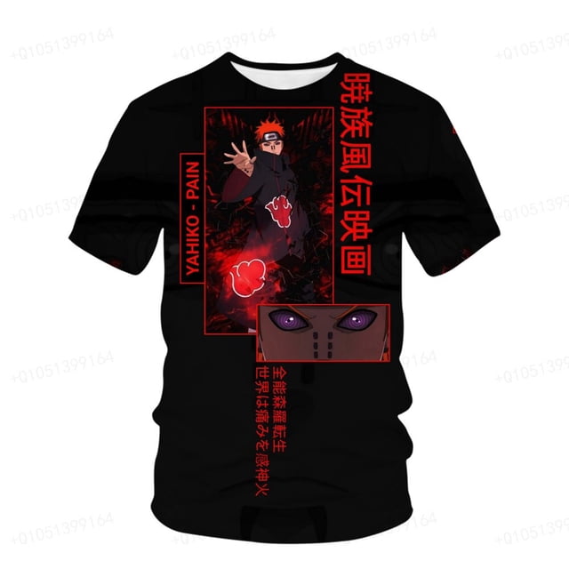 Naruto Family Inner Leaf camiseta negra para hombre Naruto Shippuden Kakashi Story camiseta Unisex para adultos talla para niños 90-160 camiseta de verano 110 heqiyong CONDUJO
