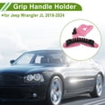 thumbnail image 3 of Mangos de agarre para barra de rodillo para Jeep Wrangler JL 2018-2024, soporte de mango de nylon rosa, 1 pieza, 3 of 6