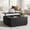 Black, variant on FORTUNETEC Lift Top Coffee Table with Storage, Mid Century Modern Coffee Table with Arched Design, 31.5" Square Tea Table with Wood Grain, Multifunctional Center Table for Living Room, Office, Walnut