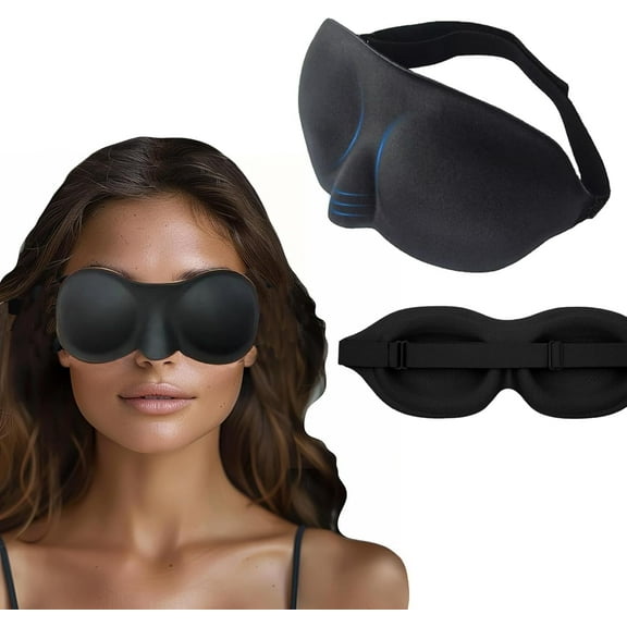 Moisture Chamber Glasses for Dry Eyes, Soft Sleep Mask for Dry Eyes Soft Sleep Goggles Reusable Sleep Mask Lightweight Eye Mask  (2 PCS)