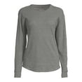 thumbnail image 6 of Time and Tru Women's Long Sleeve Thermal T-Shirt, 6 of 6