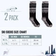 thumbnail image 4 of OutdoorMaster Ski Socks 2-Pack Merino Wool, Over The Calf Non-Slip Cuff for Men & Women, 4 of 9