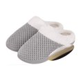 thumbnail image 2 of Zapatillas para mujer cálidas de espuma viscoelástica antideslizantes para casa, cómodas zapatillas de algodón, zapatos para el hogar, dormitorio, interior y exterior, 2 of 5