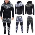 thumbnail image 1 of Men's Athletic Tracksuit Sets Full Zip Gradient Jogging Sweatsuits Activewear Top, 1 of 5