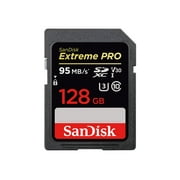 SanDisk Extreme Pro - Flash memory card - 128 GB - Video Class V30 / UHS Class 3 / Class10 - SDXC UHS-I