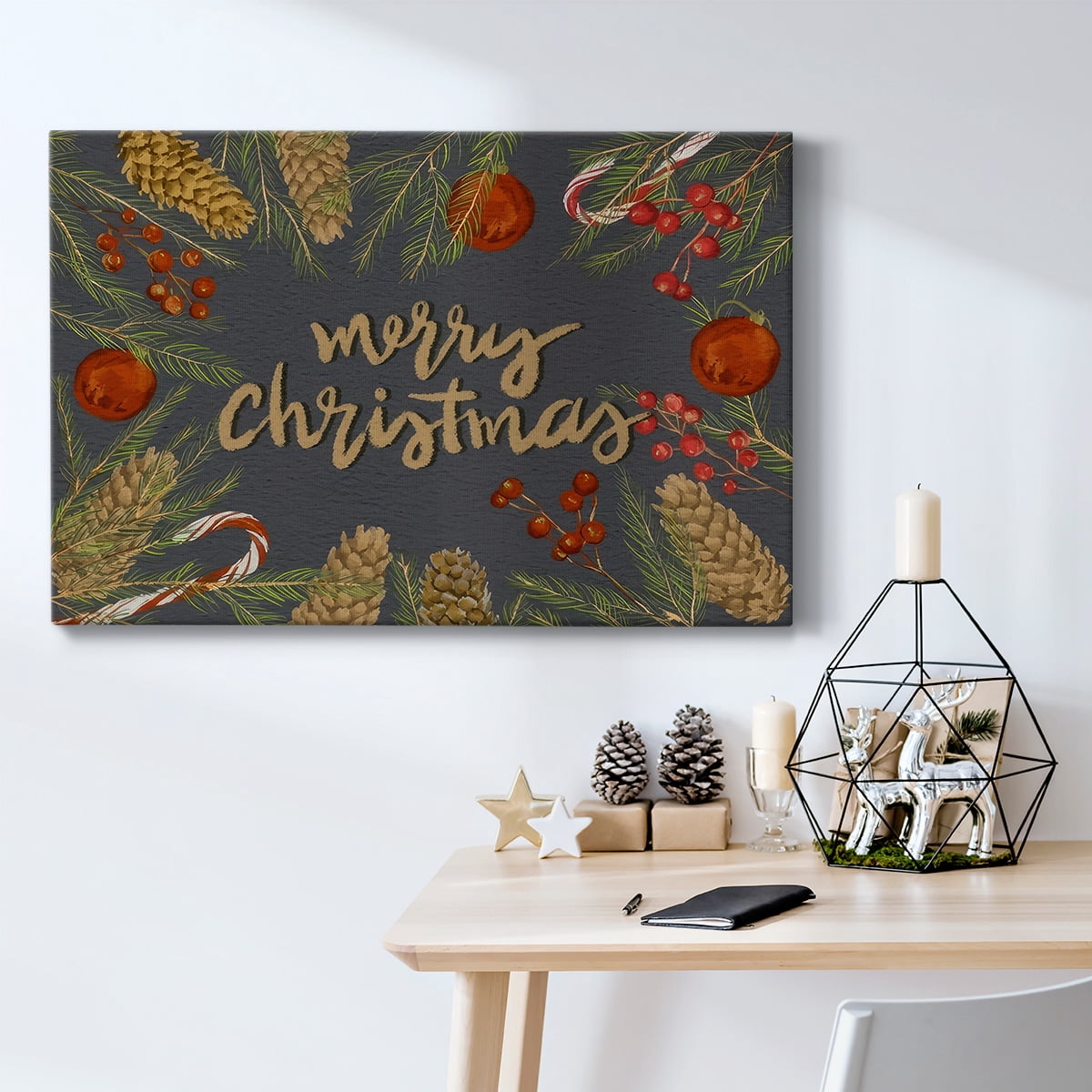 Holiday Sentiment I- Gallery Wrapped Canvas