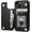 Black, variant on MYKOMI Compatible with iPhone 13 Wallet Case with Card Holder, PU Leather Kickstand Card Slots Case, Double Magnetic Clasp Durable Shockproof Cover 6.1 Inch(Blue)
