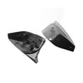 thumbnail image 6 of Left & Right Side Mirror Cover One Pair Carbon Fiber Side Door Wing Mirror Cap Covers Rear Mirror Covers Replacement for Infiniti Q50 Q50S Q70 2014-2021 Q60 QX30 2016-2021, 6 of 9