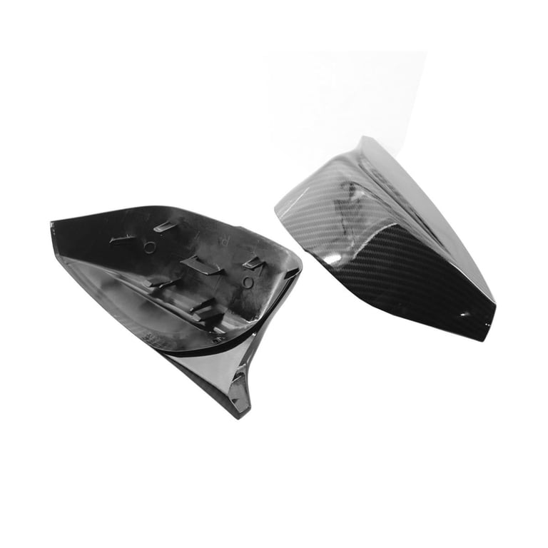 Black Carbon Fiber Pattern Mirror Cover for Infiniti Q50 Q60 QX30