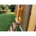 thumbnail image 6 of Avenlur  Forest Modern House Outdoor Wooden Swing Set Children's Wood Playset 2 Belt Swings, Clubhouse Fort, Windows, Ladder, Wavy Slide Toddlers, Kids Climbers Play Adventure Rock Climbing, 6 of 17
