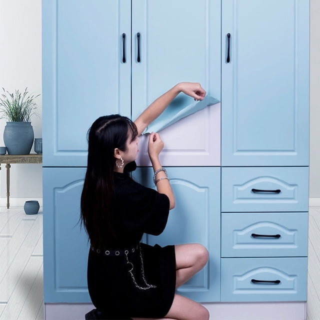 1 Roll Premium Frosted Solid Color Oil-proof Kitchen Wallpaper - Durable, Self-adhesive & Removable PVC Sticker - Instantly Transform Cabinets, Countertops, Furniture & More - Fade-resistant, Hassle-f