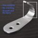 thumbnail image 4 of Tornillos de acero inoxidable, ganchos sencillos para abrigos y sombreros, ganchos para toallas de baño, ganchos de cocina, ganchos resistentes para montaje en pared (paquete de 10), 4 of 5