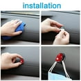 thumbnail image 5 of CxhicLuv Diamond-Encrusted Car Hook, Auto Interior Adhesive Hook, Sleek Stylish Multi-Position Use, Vehicle Hanging Accessories, Item Organization Tools for Car Owners, Families, Red, 5 of 7