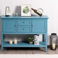 thumbnail image 3 of Costway Sideboard Buffet Table Wooden Console Table w/ Drawers & Storage Cabinets Blue, 3 of 10