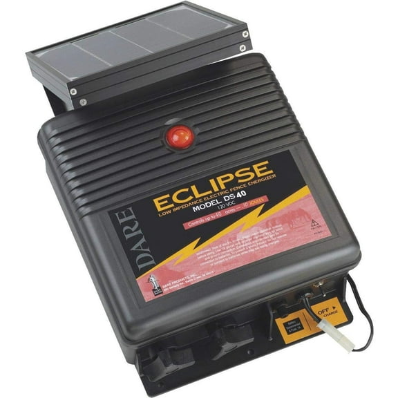 Dare Prod. DS40 Eclipse 12V Solar Battery Fence Energizer