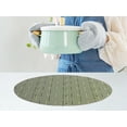thumbnail image 5 of REGALWOVEN Placemats Set of 6 Oval Placemats for Kitchen Dining Table Decor Table Placemats Wipeable Table Mat Green 18*12.5Inch, 5 of 7