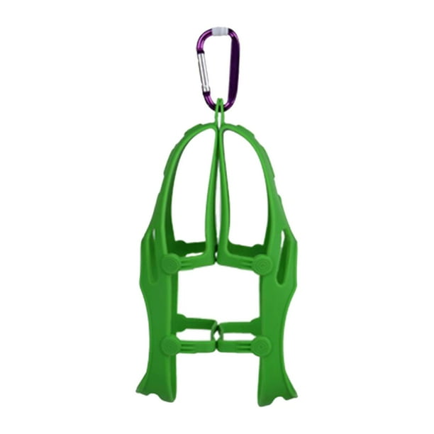Percha para zapatos para bolso, zapatero transpirable, almacenamiento de zapatos, clips para Verde L XL