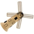 thumbnail image 1 of RENACLIPY Light Brown Resin Windmill Craft Ornament for Vintage Farmhouse Style Decor, 1 of 5
