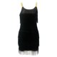 thumbnail image 1 of Vestido De Tirantes Finos Vestido Midi ajustado para mujer, vestido de fiesta de noche con borlas de Color sólido, Vestidos femeninos Ygjytge para Mujer Negro T S, 1 of 9