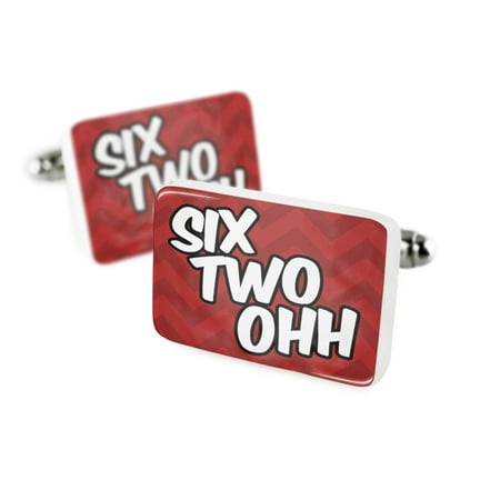 Cufflinks 620 Hutchinson, KS redPorcelain Ceramic NEONBLOND