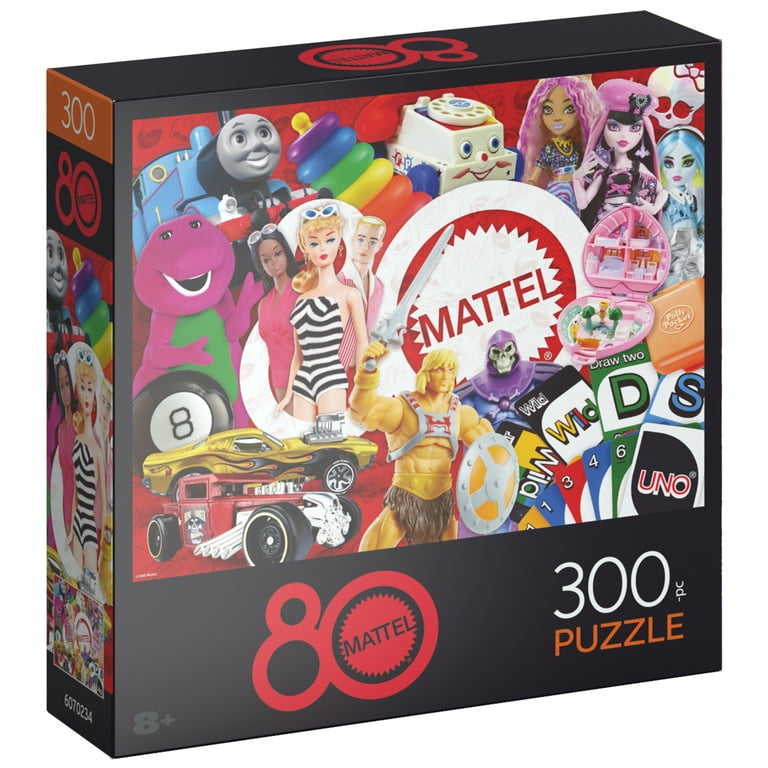 Spin Master Games, Mattel 80th Anniversary Puzzle, 300 Pieces, for