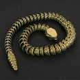 thumbnail image 5 of Cobra Statue Ornament Bronze Table Decorations Antique, 5 of 14