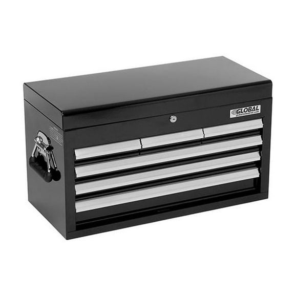 Global Industrial 25-15/16"" x 12-1/16"" x 14-3/4"" 6 Drawer Black Tool Chest