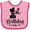 Pink and Fuchsia, variant on Inktastic 1st Birthday One Year Old Girls Girls Baby Bib