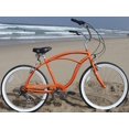 thumbnail image 2 of Firmstrong Urban Man Single Speed Beach Cruiser Bicycle, 26-Inch, Orange, 2 of 5