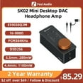 thumbnail image 1 of Fosi Audio SK02 DAC Headphone Amplifier Preamp Support DSD 256 PCM For 3.5MM & 4.4MM Balanced Headphone, 1 of 6