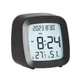 thumbnail image 2 of Reloj despertador digital BLESIY Reloj de noche Pantalla LCD compacta Modo de repetición 12 horas/24 horas Negro, 2 of 8