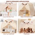 thumbnail image 2 of Carpa de juegos para niños Little Dove extra grande con banderas y luces, 2 of 7