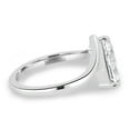 thumbnail image 5 of ESTE ORIGIN 2.20Ct Lab Diamond Pear Solitaire Ring with Curved Band in 18K White Gold for Women's, 5 of 8